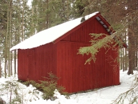 Our old barn at Skramforsen used for the cows in the summer and for working horses in early 1900's