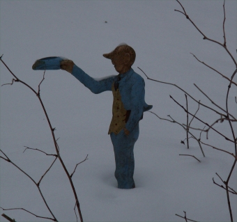 Kronblom in the snow