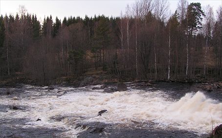 Skrmforsen early spring at Skrmforsen Granbergsdal