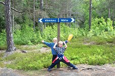 between Värmland and Närke in Sweden